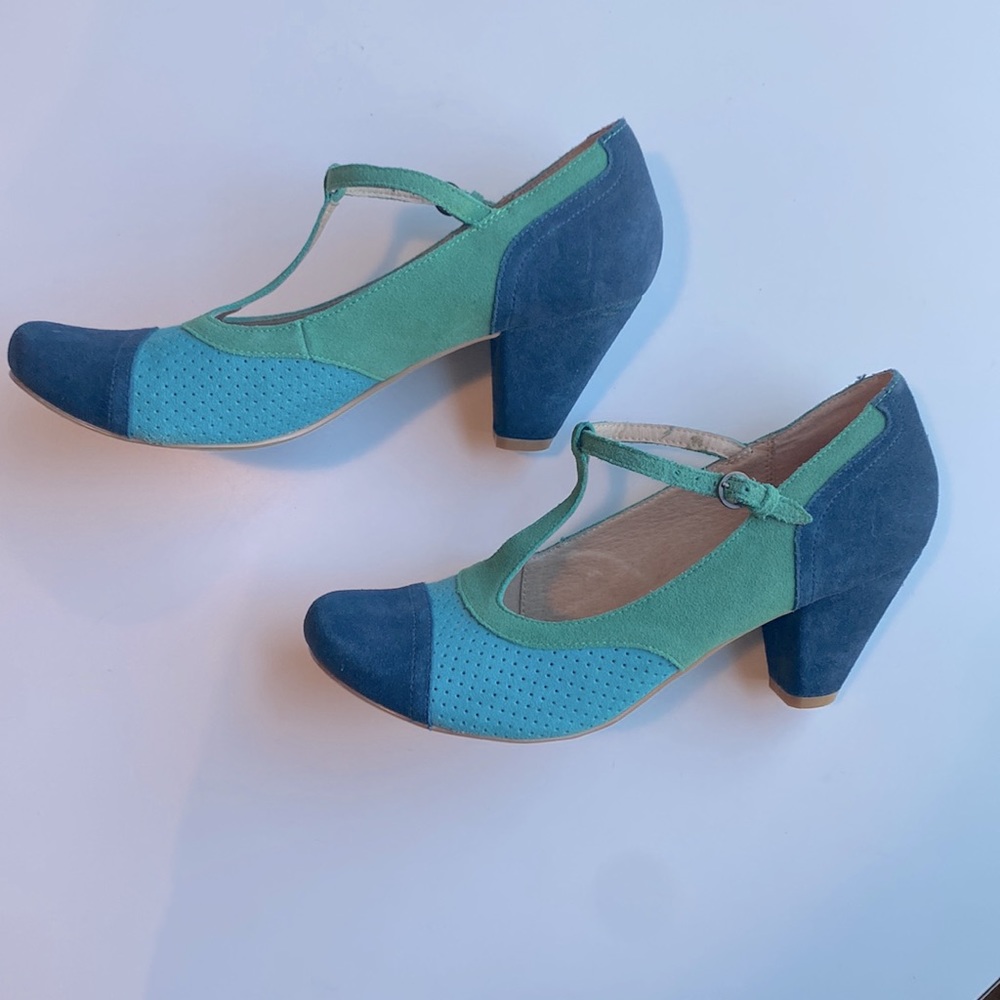 Chelsea Crew Malibu Retro T-strap 40s heel👗 - Picture 7 of 12